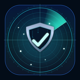 KhanTech Labs logo: a shield inside a radar display